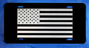 US FLAG, Aluminum License Plate, 6 inch x 12 inch, Custom gift
