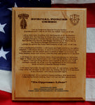 Special Forces Creed Plaque,