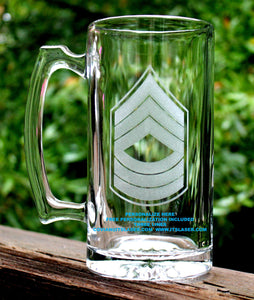 Army Master Sergeant Beer Mug