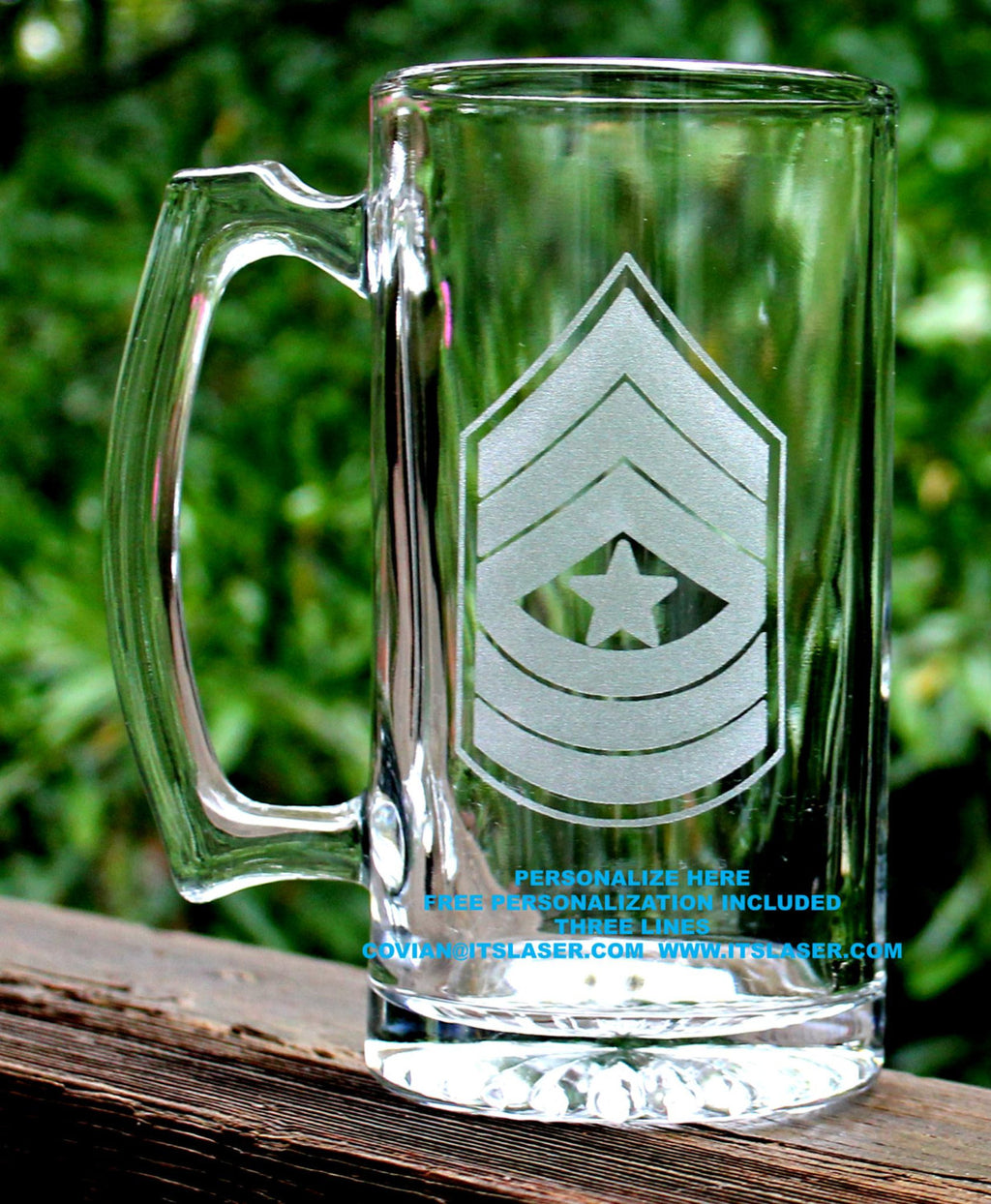 Army Sergeant Major Beer Mug