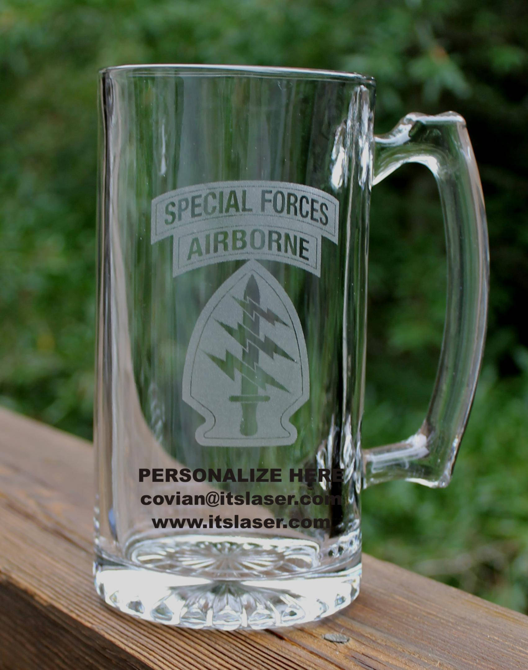 "Tower of Power" Special Forces Ranger Airborne Beer Mug