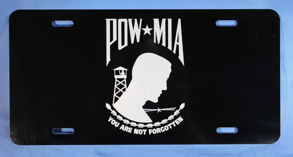 POW MIA, Aluminum License Plate